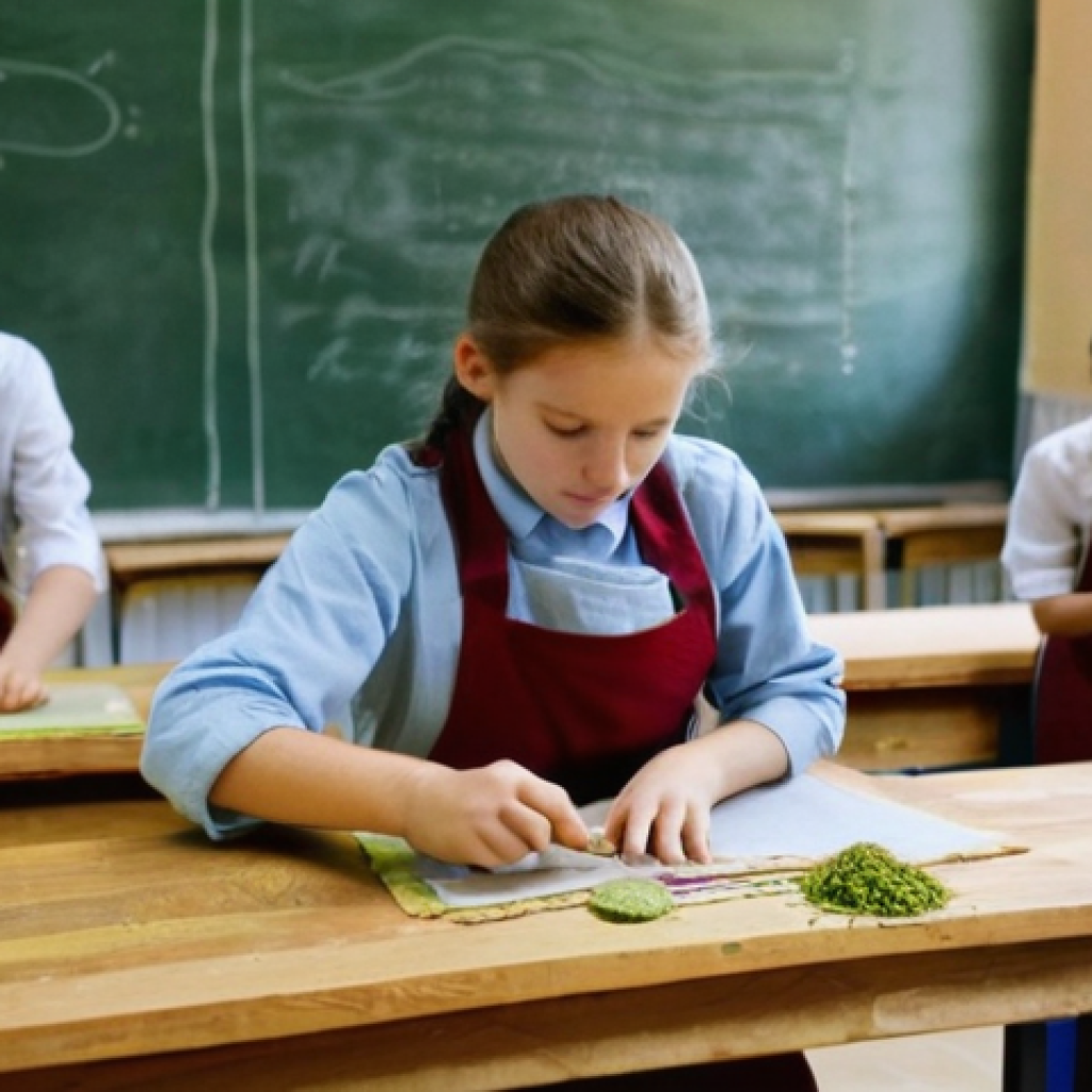 러시아 학교 시스템 - **Prompt:** "A vibrant, well-lit classroom in a modern Russian school. A diverse group of teenage st...