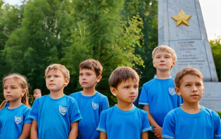 러시아 학교 시스템 - **Prompt:** "A vibrant, well-lit classroom in a modern Russian school. A diverse group of teenage st...