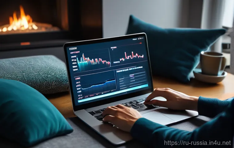 러시아 대중매체와 언론 - **Prompt: The Dynamic Flow of Modern Information**
"A vibrant, high-angle shot of a cozy yet mod...